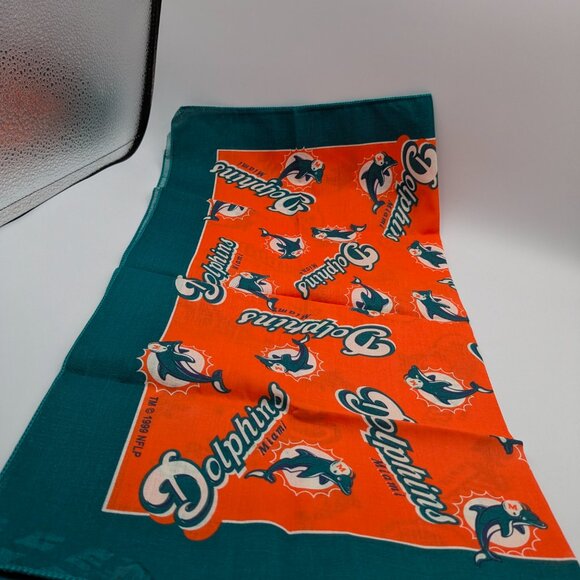 NFL Miami Dolphins 1999 Bandana Handkerchief Vintage - Picture 3 of 12